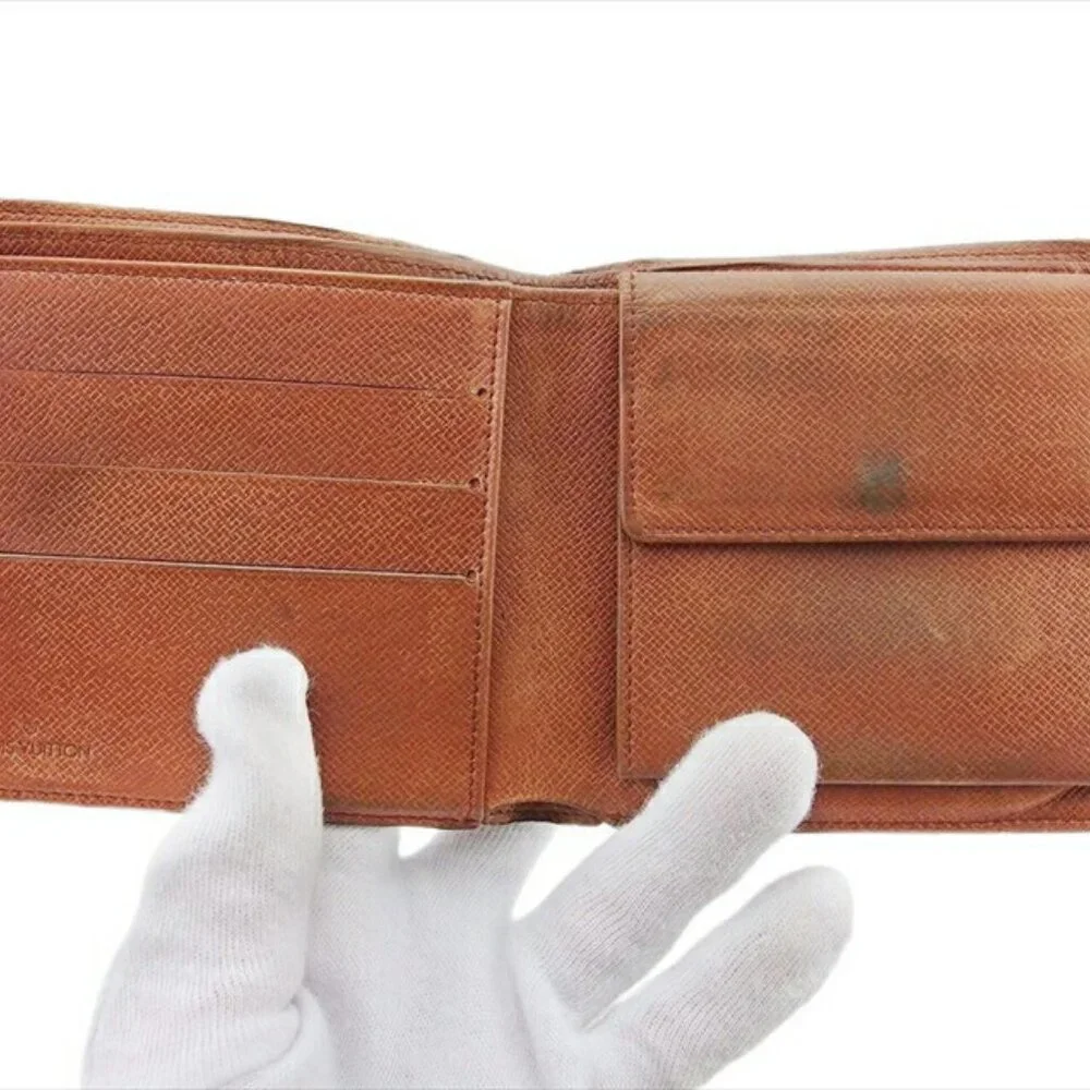 LOUIS VUITTON Bi -fold wallet USED - Picture 7 of 11